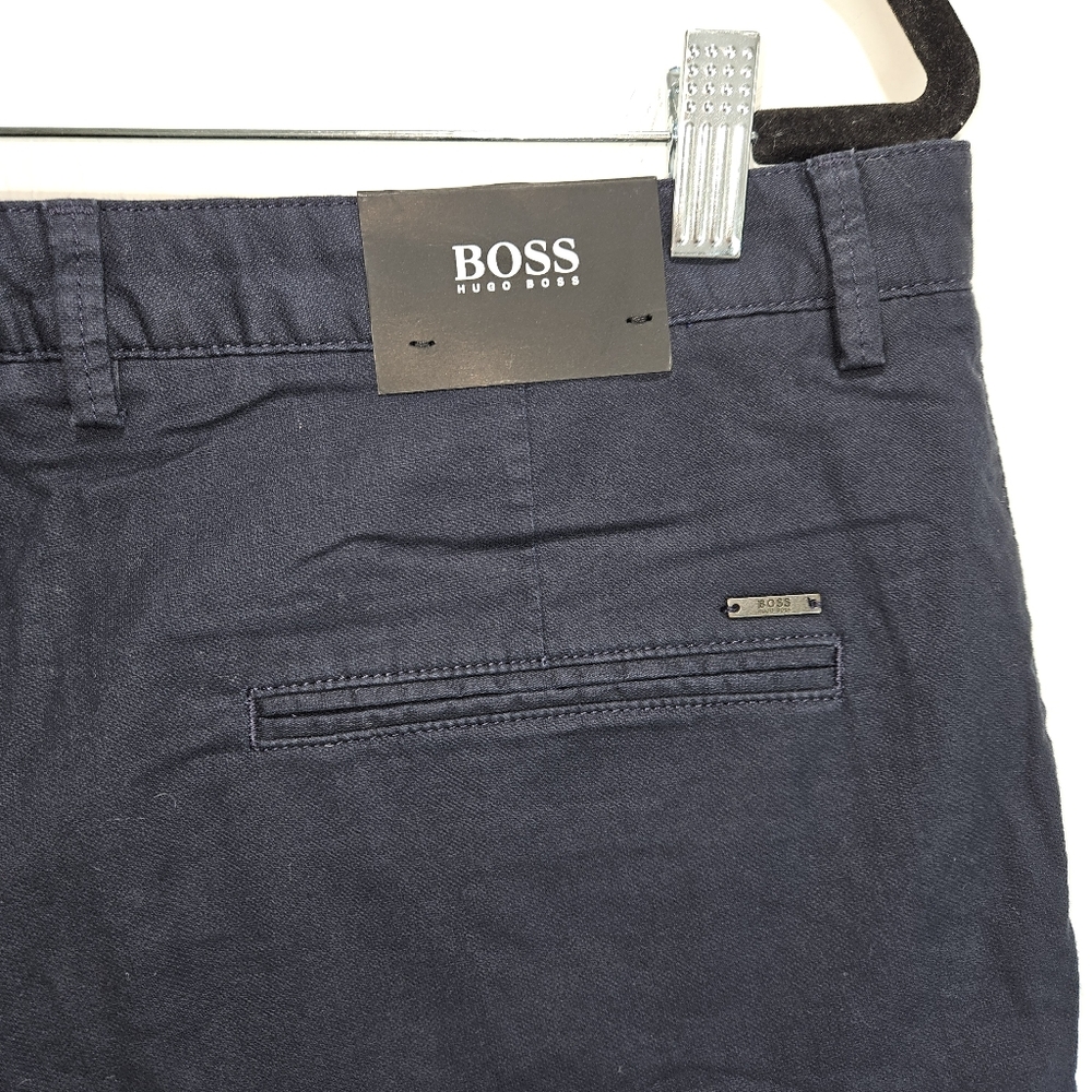 NWT! Hugo Boss Dark Blue Shorts Men's Size 36 R NEW $98 MSRP - Picture 8 of 16
